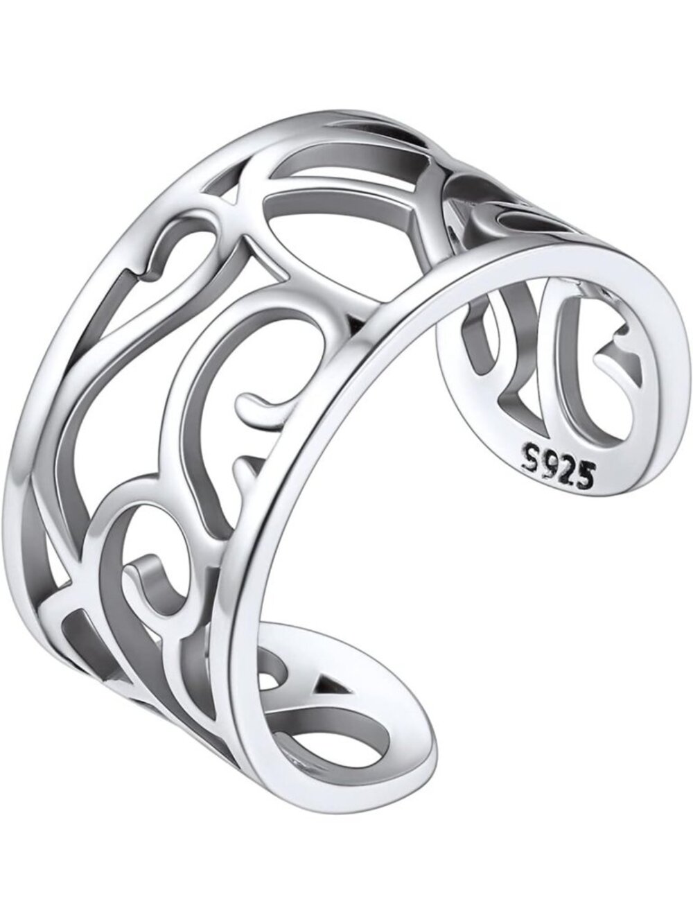 Stylish Adjustable 925 Sterling Silver Toe Rings for Women - Chic Summer